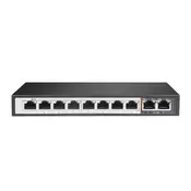 Extralink Extralink PERSES | Stikalo PoE | 8x Gigabit PoE/PoE+, 2x RJ45 Uplink Gigabit, 96W