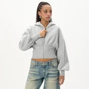 Cropp - Športna jopa s kapuco na zadrgo - light grey