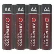 Baterije, AA, 4 komada, polutrajne (ugljeno-cink), termo-skupljajuća folija, AGFAPHOTO Heavy Duty APFAAS4