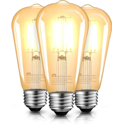 Starodobne LED žarnice Mastery Mart E27, 3 kosi