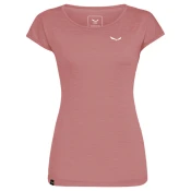 Ženska majica Salewa Puez Melange Dry S/S Tee Desert Pink 38