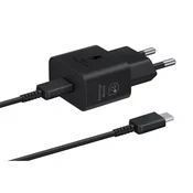 Samsung kućni punjač EP-T2510-XBE Type C 25W Fast sa kablićem crni
