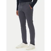 BOSS Chino hlače 50566715 Mornarsko modra Slim Fit