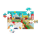 Bigjigs Toys Lesena talna sestavljanka London
