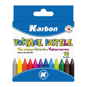 Karbon - Voščene barvice Karbon, tanke, 12 kosov