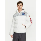 ALPHA INDUSTRIES Prehodna jakna HP NASA  encijan / temno siva / krvavo rdeča / bela