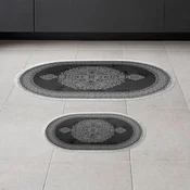 Lessentiel Maison Set 2 prostirke za kupatilo Crno-Beli