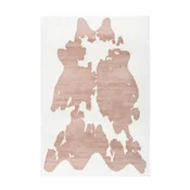 Kayoom PREPROGA Z VISOKIM FLOROM Rabbit Animal Taupe / Weiß 160/230 cm taftano bela, rjavosiva