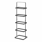 Črno visoko stojalo za čevlje YAMAZAKI Tower Shoe Rack