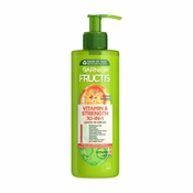 Garnier Fructis Vitamin & Strength 10-IN-1 Leave-In-Cream kremna nega brez izpiranja za šibke in izpadajoče lase 400 ml za ženske