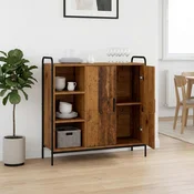 vidaXL Strani šal Star les 97 x 33 x 81 cm Inženirski les