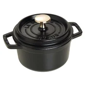 Okrogel lonec za kuhanje, črna O 14 cm Staub