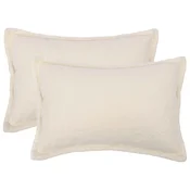 vidaXL Prevleka za blazino 2 pcs HOUTEN Krem 30 x 50 cm Bouclé