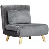 Homestar Ležalna stol 72x78x79 cm Siva
