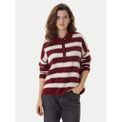 ONLY Pulover Talio 15358606 Bordo rdeča Regular Fit