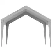 VEVOR Nadstrešek za avtopralnico nadomestna prevleka 6100x3640x950 mm siva