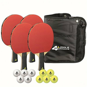 Joola Quatro set za stolni tenis, 4 reketa i 10 loptica