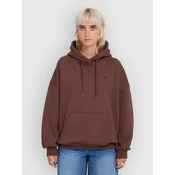 Volcom Sto N Po ženski pulover s kapuco tobacco brown