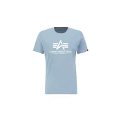 ALPHA INDUSTRIES Majica Basic Logo nebeško modra