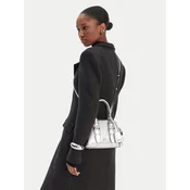 PINKO Ročna torba Bowling Bag Zip Mini AI 25-26 PLTT 105333 A0QO Srebrna