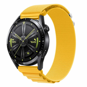 BStrap Nylon Loop pašček za Samsung Galaxy Watch 3 45mm, yellow