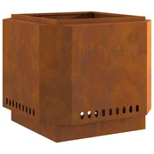 vidaXL vidaXL Kurišče Rjava Vremensko odporna jeklo 58 x 58 x 51 cm Vzdržljivo, (22009819)