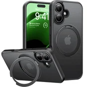 Premium maska Torras Ostand Pro za iPhone 16 Plus - black