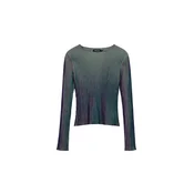 Desigual Top z naramnicami kremna / temno modra / zelena / svetlo zelena