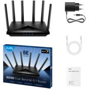 CUDY Cudy WR6500H BE6500 2.5G Wi-Fi 7 Router, Broadcom 2 GHz Quad-Core CPU, 6-Stream Dual-Band Wi-Fi 7