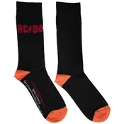 AC/DC Red Logo Black 39-45 Nogavice