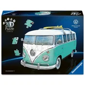 3D puzzle Ravensburger od 162 dijela - Volkswagen T1 Bulli, Chrome Edition