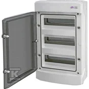 ETI Nadometna razdelilna omarica ECH-36PT-s 36 modulov prozorna vrata IP65 1500V DC PV