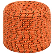 vidaXL Večnamenska uporabna vrv 8 mm 100 m Oranžna PP