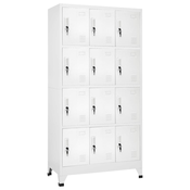 vidaXL Garderobna omarica na ključ z 12 predelki 90x45x180 cm
