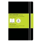 MOLESKINE velika beležka (brezčrtna, mehke platnice), črna