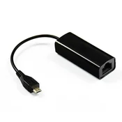 MicroConnect USB MICRO na Ethernet, črna