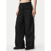 adidas Hlače iz tkanine Tailored KS9370 Črna Loose Fit