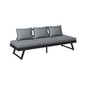 Ambia Garden KLOP, kovina, tekstil antracit, siva
