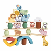 Tooky toys Drveni balans sa životinjama