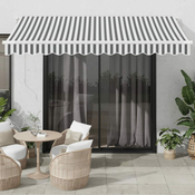 Tenda na automatsko uvlacenje LED antracit i bijela 350x250 cm