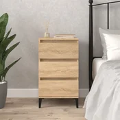 Vidaxl vidaXL Nočna omarica, hrast sonoma, 40x35x70 cm, material na osnovi lesa