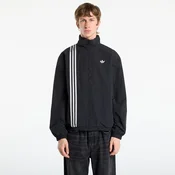 Jakna adidas Firebird Front Stripes Woven Track Top Black/ Stone Khaki/ Better Scarlet XL