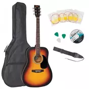 Encore EWP-100SB Acoustic Guitar Outfit Sunburst