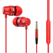 Slušalice s mikrofonom Wesdar - R62, crvene
