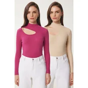 Happiness Istanbul Ženska bluza Gt00235, Roze