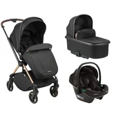 Kikka Boo Kolica Lanah 3in1 set sa auto sedištem I-Prime I-size i tvrdom korpom Black