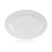 Banquet Ovalni krožnik Diam.Line-bela, 34,5x24,2cm, 1 kos