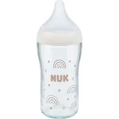 NUK Perfect Match Glass Bottle steklenička za dojenčke z indikatorjem temperature 3m+ 230 ml