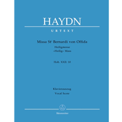 HAYDN:MISSA ST BERNARDI VON OFFIDA HEILIG MASS HOB XXII:10 VOCAL SCORE