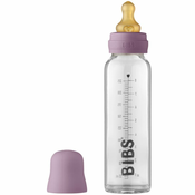BIBS Baby Glass Bottle 225 ml steklenička za dojenčke Mauve 225 ml